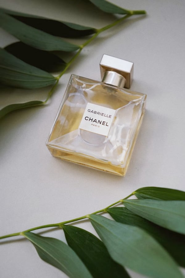 A bottle of Gabrielle Essence perfume
